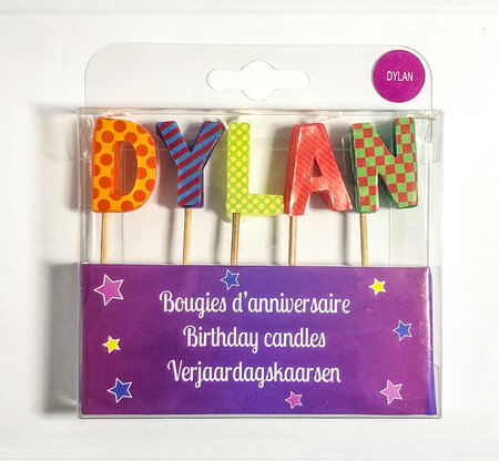 Bougies d'anniversaire dylan