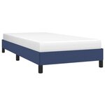 vidaXL Cadre de lit sans matelas bleu 90x190 cm tissu
