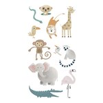 Stickers 3d animaux safari