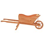 vidaXL Jardinière brouette 128x45 5x43 cm bois de sapin massif
