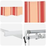 vidaXL Auvent Rétractable Multicolore 350 x 200 cm