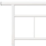 vidaXL Cadre de lit sans matelas blanc métal 200x200 cm