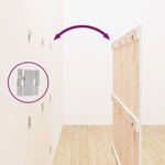vidaXL Tête de lit murale Blanc 166x3x110 cm Bois massif de pin