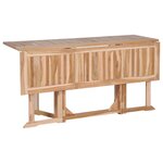 vidaXL Mobilier à dîner d'extérieur pliable 7 Pièces Bois solide de teck