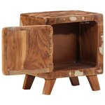 vidaXL Table de chevet 2 Pièces 40x32x46 cm bois massif de récupération
