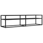 vidaXL Meuble TV Marbre noir 160x40x40 5 cm Verre trempé