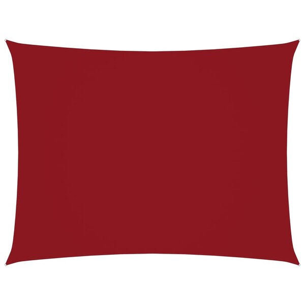 vidaXL Voile de parasol Tissu Oxford rectangulaire 2x3 m Rouge