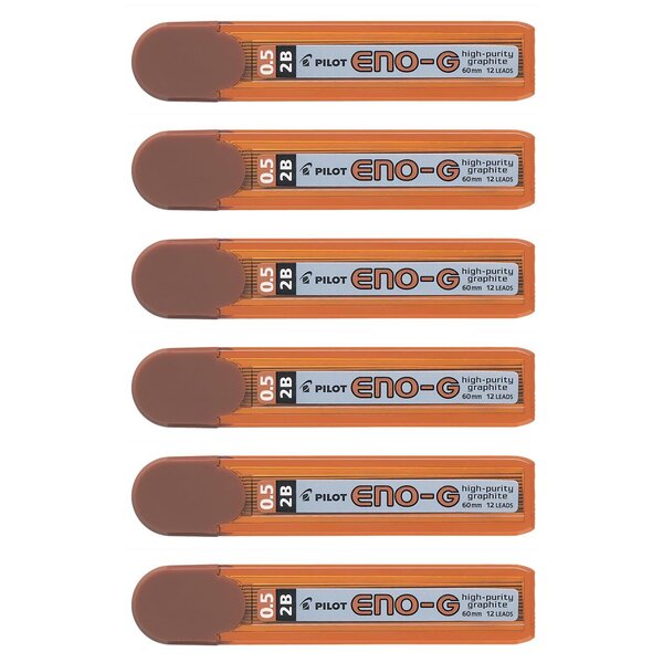 Etui de 12 Mines de Rechange pour Porte-mines 2b 0.5mm x 6 PILOT