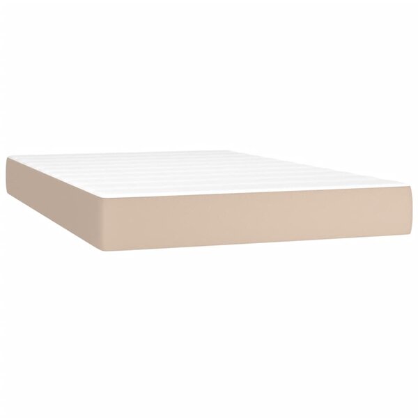 vidaXL Matelas de lit à ressorts ensachés fermeté moyenne Cappuccino 120x200x20 cm