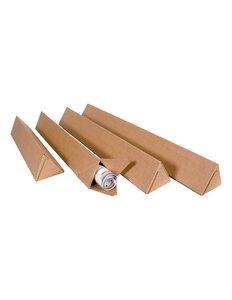(paquet de 25 tubes) tube carton triangulaire longueur 750mm