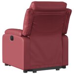 vidaXL Fauteuil inclinable Rouge bordeaux Similicuir