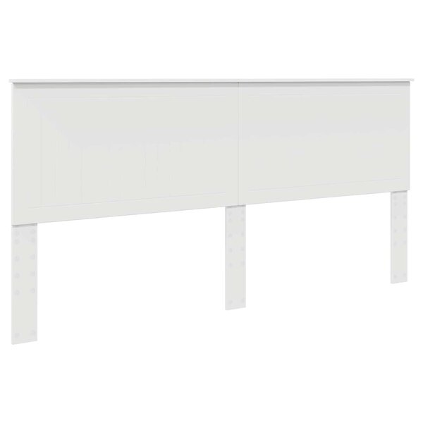 vidaXL Tête de lit avec tête de lit Blanc 200 cm Bois d'ingénierie