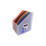 Trieur Porte-revues à 12 compartiments Polypro Crystal x 4 EXACOMPTA