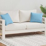 vidaXL Oreiller d'extérieur lot de 2 45 x 45 cm Bleu clair