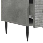 vidaXL Meuble TV Gris béton 147 x 34 5 x 30 cm Bois d'ingénierie