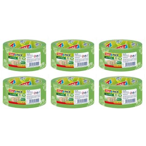 tesapack ruban adhésif emballage Eco & Strong 50 mm x 66 m Vert x 6 TESA