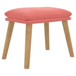 vidaXL Repose-pied Rose 45x29 5x35 cm Velours