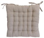 Galette de chaise en coton uni 40 cm 25 points