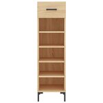 vidaXL Armoire à chaussures chêne sonoma 30x35x105cm bois d'ingénierie