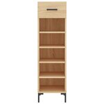 vidaXL Armoire à chaussures chêne sonoma 30x35x105cm bois d'ingénierie