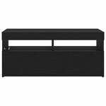 vidaXL Meuble TV Noir 90 x 35 x 40 cm Bois d'ingénierie