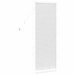 vidaXL Store de Fenêtre avec des rideaux Manuel Blanc Aluminium