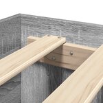vidaXL Cadre de lit sans matelas sonoma gris 160x200cm bois ingénierie
