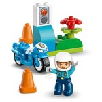 LEGO DUPLO La moto de police bleue 10471  11 pièces  dès 2 ans