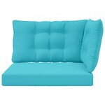 vidaXL Coussin de canapé d'extérieur Polyester Turquoise