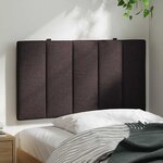 vidaXL Coussin de tête de lit Hanko marron foncé 80 cm tissu