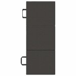 vidaXL Canapé-lit pliable 90 x 67 x 45 cm Gris foncé