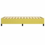 vidaXL Cadre de lit sans matelas vert 90x190 cm tissu