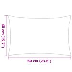vidaXL Oreiller d'extérieur lot de 4 60 x 40 cm Vert pomme