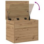 vidaXL Boîte de Rangement chêne artisanal 60 x 42 x 46 cm