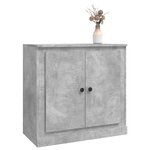 vidaXL Buffet gris béton 70x35 5x67 5 cm bois d'ingénierie