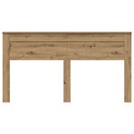 vidaXL Tête de lit Chêne artisanal 180 cm Bois d'ingénierie
