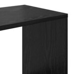 vidaXL Bibliothèque Chêne noir 132 x 29 x 141 5 cm Bois d'ingénierie