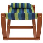 vidaXL Hamac à bascule pour enfants bleu et vert tissu