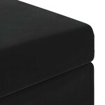 vidaXL Tabouret Noir 101 x 41 x 40 cm Velours et Bois Composite