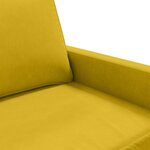vidaXL Fauteuil Jaune 60 cm Velours