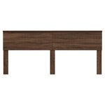 vidaXL Tête de lit Chêne brun 200 cm Bois d'ingénierie