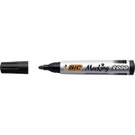 Marqueur permanent marking 2000 pointe ogive large noir x 12 bic