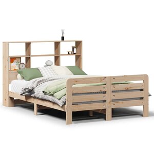 vidaXL Cadre de lit sans matelas 120x190 cm bois de pin massif