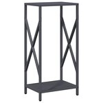 vidaXL Portant de bois chauffage anthracite 34x25x70 cm