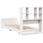 vidaXL Cadre de lit sans matelas blanc 90x200 cm bois de pin massif