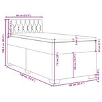 vidaXL Sommier à lattes de lit avec matelas Vert foncé 90x190 cm
