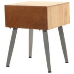 vidaXL Table de chevet Bois de sapin massif 43 x 38 x 50 cm