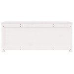 vidaXL Boîte de rangement Blanc 110x50x45 5 cm Bois massif de pin