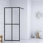 vidaXL Écran de douche Verre trempé dépoli 80x195 cm