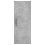 vidaXL Armoire murale gris béton 34 5x34x90 cm bois d'ingénierie